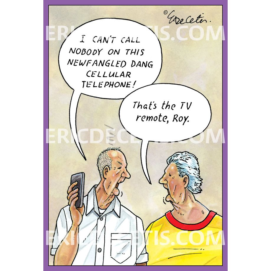 Birthday Card Eric Decetis Cell Phone TV Remote 30340 - Cardmore